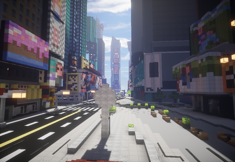 Illustration for article titled Minecraft Times Square Is Way Less Crowded